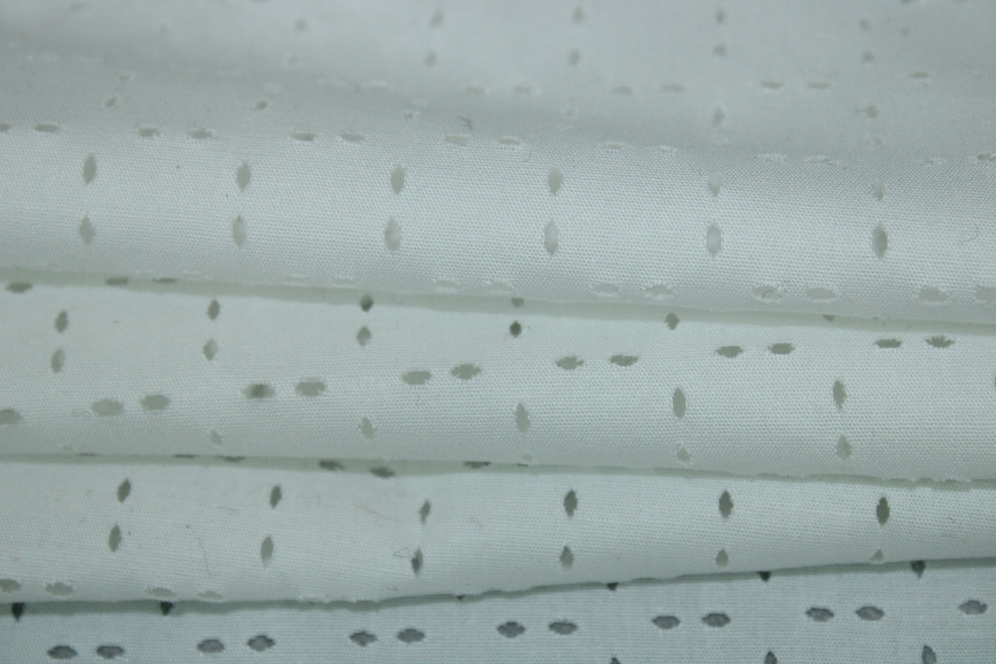 Tissu broderie anglaise laser - blanc - photo 2/4 | So Tissus