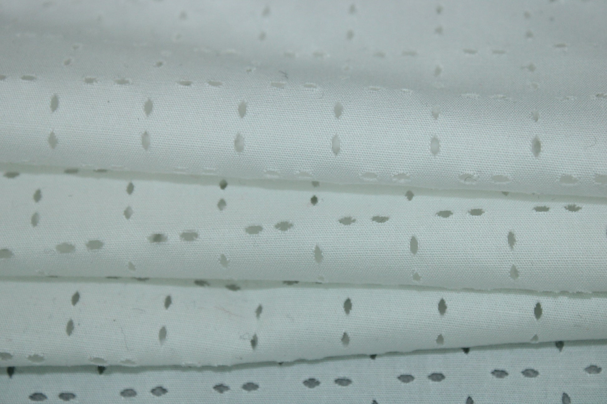 Tissu broderie anglaise laser - blanc - photo 2/4 | So Tissus