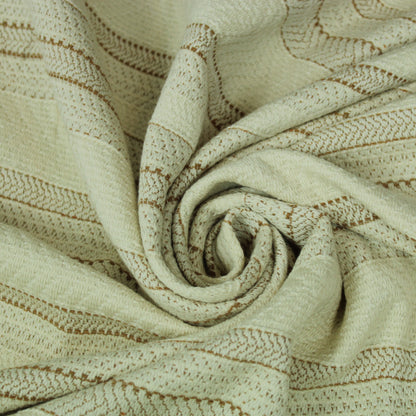 Tissu tweed à rayures - ton écrue et beige - photo 1/4 | So Tissus