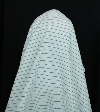 Tissu javanaise de viscose - à rayures noires - photo 3/4 | So Tissus