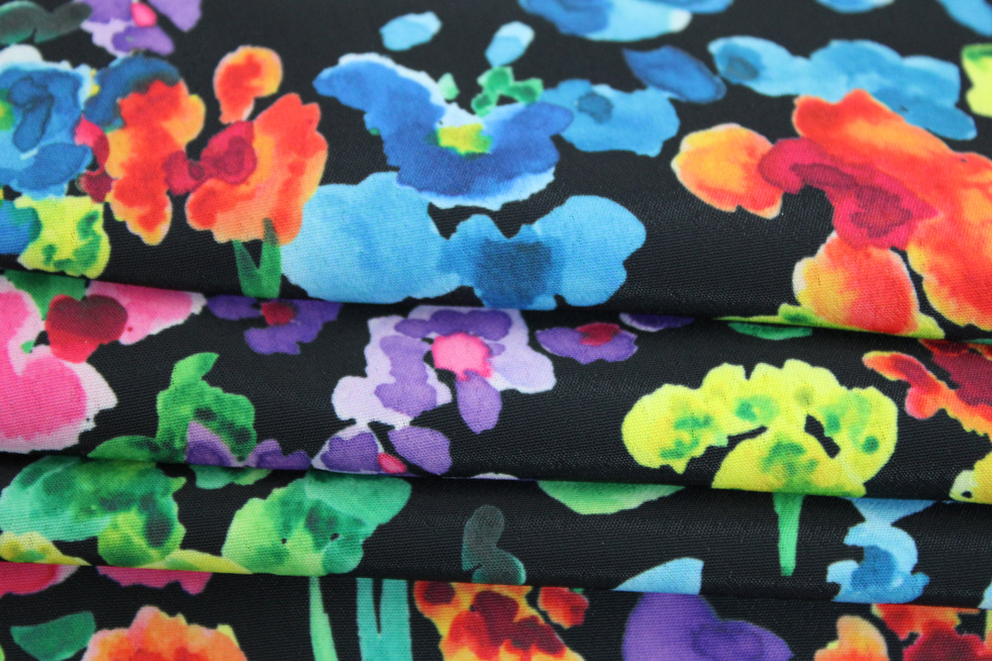 Tissu crêpe - imprimé fleuri multicolore - photo 2/4 | So Tissus