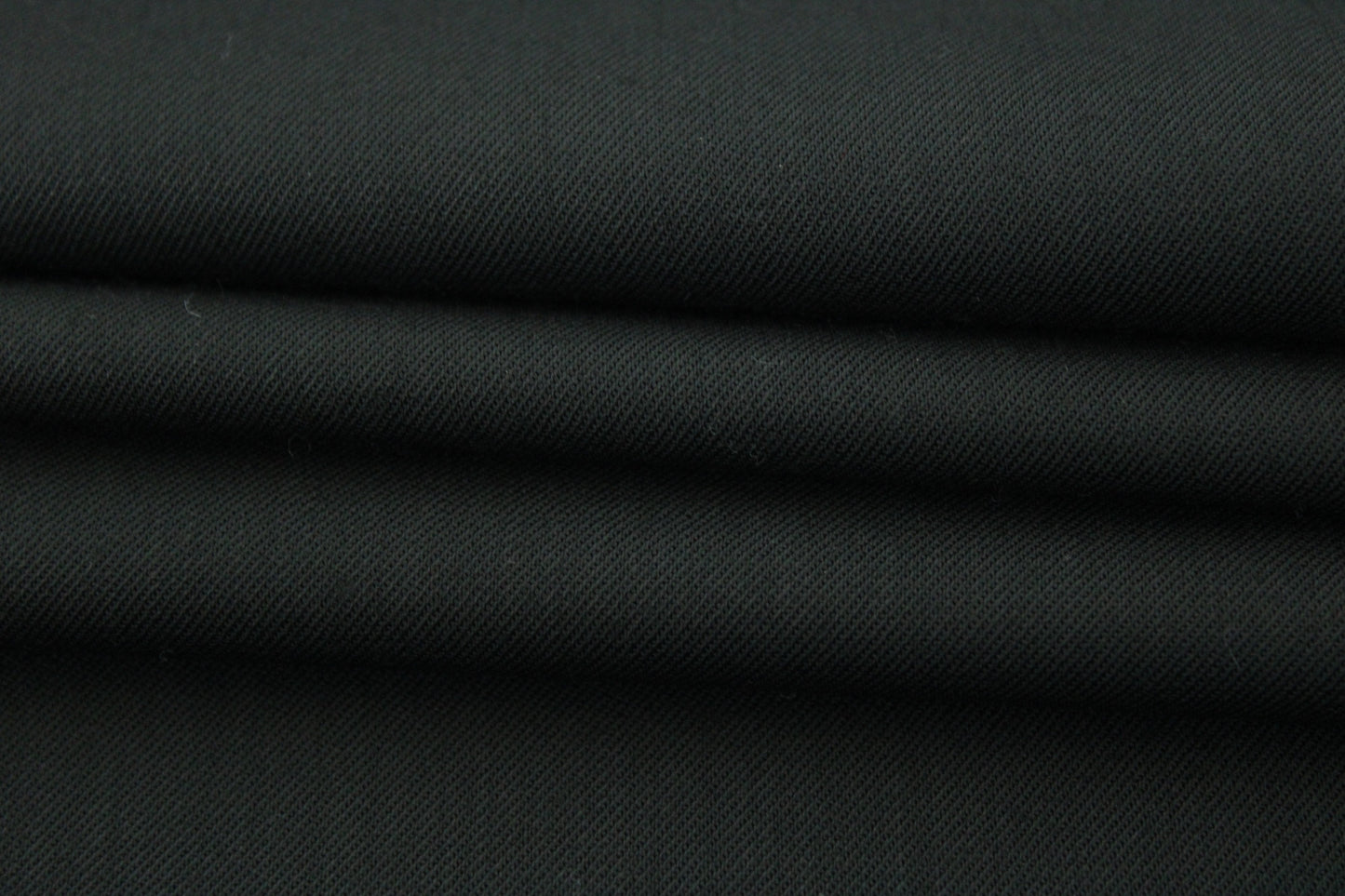 Tissu sergé stretch - noir - photo 2/3 | So Tissus