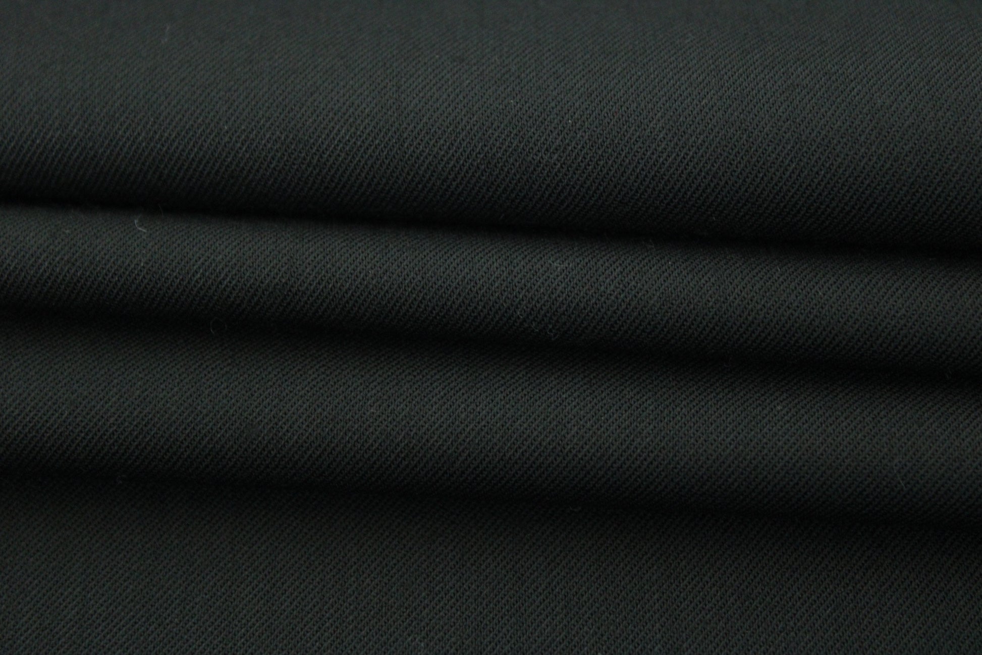 Tissu sergé stretch - noir - photo 2/3 | So Tissus