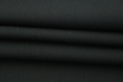 Tissu sergé stretch - noir - photo 2/3 | So Tissus