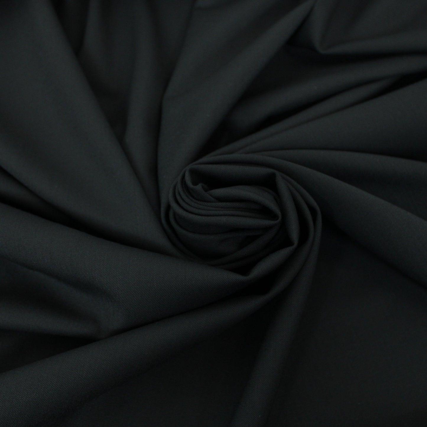 Tissu sergé stretch - noir - photo 1/3 | So Tissus