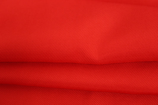 Tissu twill viscose - rouge - photo 2/3 | So Tissus