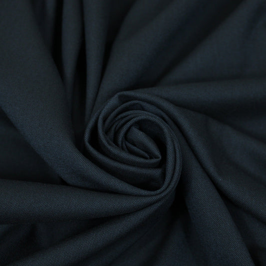 Tissu toile coton - bleu marine - photo 1/3 | So Tissus