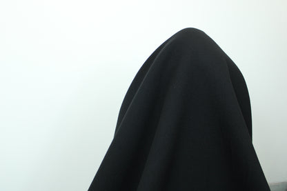 Tela paño de lana - negro
