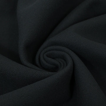 Tissu drap de laine - noir