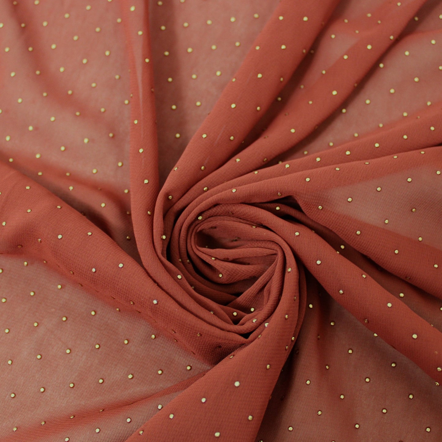 Tissu plumeti - rouille et doré - photo 1/4 | So Tissus