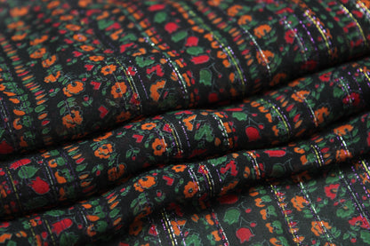 Tissu mousseline soie et viscose - imprimé fleuri - photo 2/4 | So Tissus
