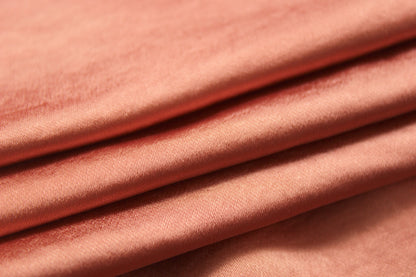Tissu satin - rose orangé - photo 2/3 | So Tissus