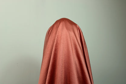 Tissu satin - rose orangé - photo 3/3 | So Tissus