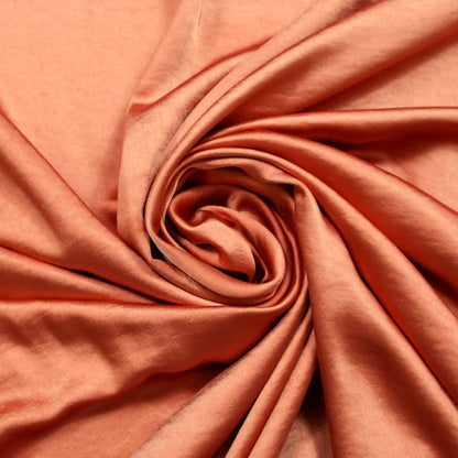 Tissu satin - rose orangé - photo 1/3 | So Tissus