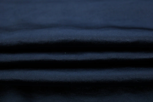Tissu satin - bleu marine - photo 2/3 | So Tissus