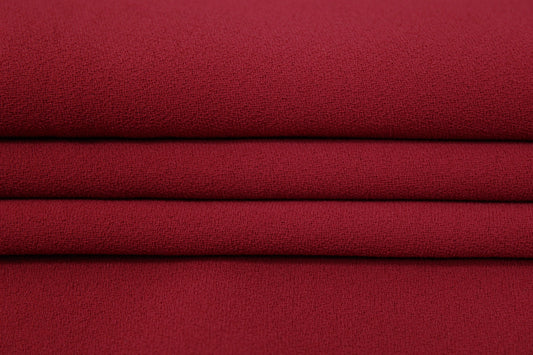 Tissu crêpe - rouge sang - photo 2/3 | So Tissus