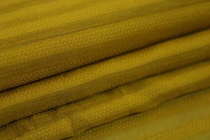 Tissu voile de viscose- à rayures - jaune ocre - photo 2/3 | So Tissus