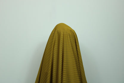 Tissu voile de viscose- à rayures - jaune ocre - photo 3/3 | So Tissus