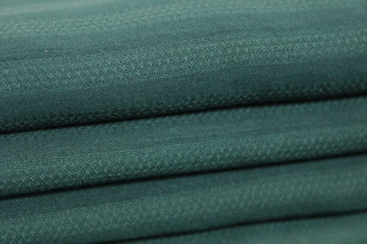 Tissu voile de viscose- à rayures - vert pin - photo 2/3 | So Tissus