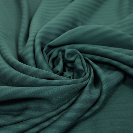 Tissu voile de viscose- à rayures - vert pin - photo 1/3 | So Tissus