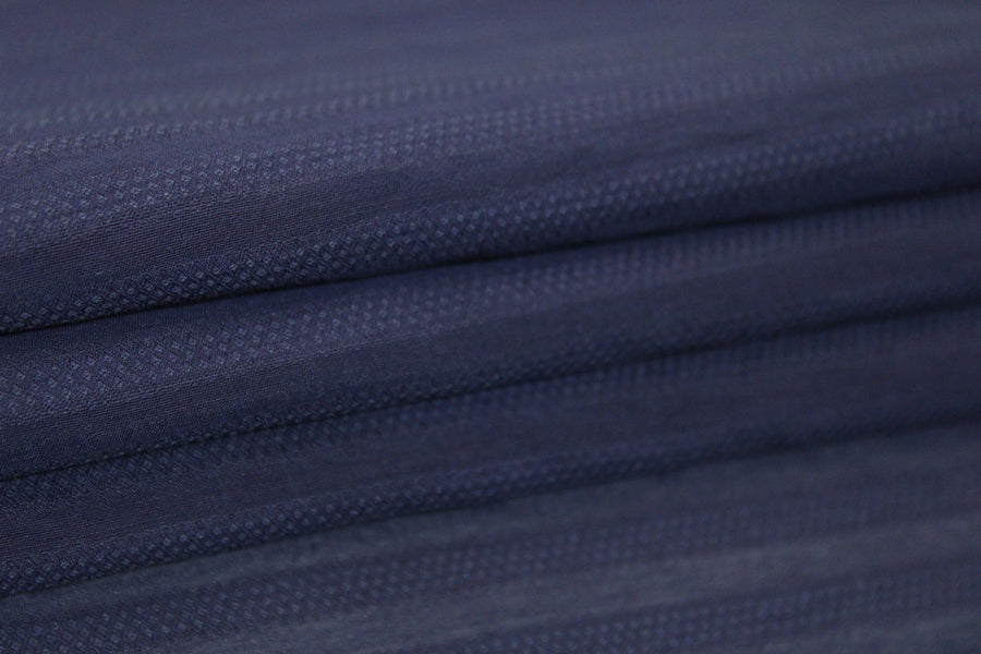 Tissu voile de viscose- à rayures - violet