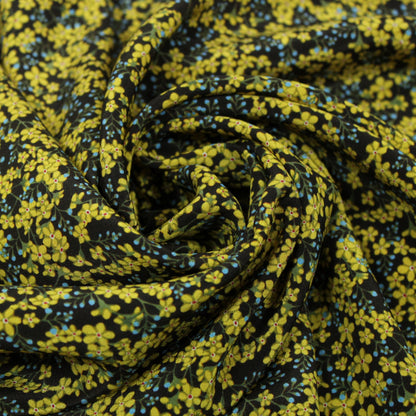 Tissu crêpe de chine 100% soie liberty- imprimé petites fleurs - photo 1/3 | So Tissus