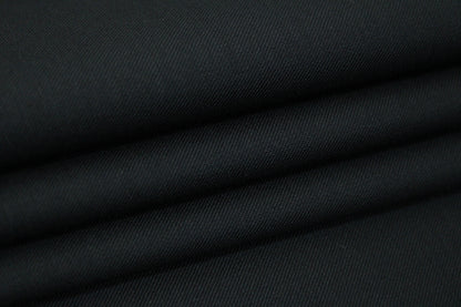 Tissu coton stretch - noir - photo 2/3 | So Tissus