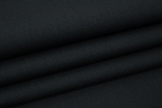 Tissu coton stretch - noir - photo 2/3 | So Tissus