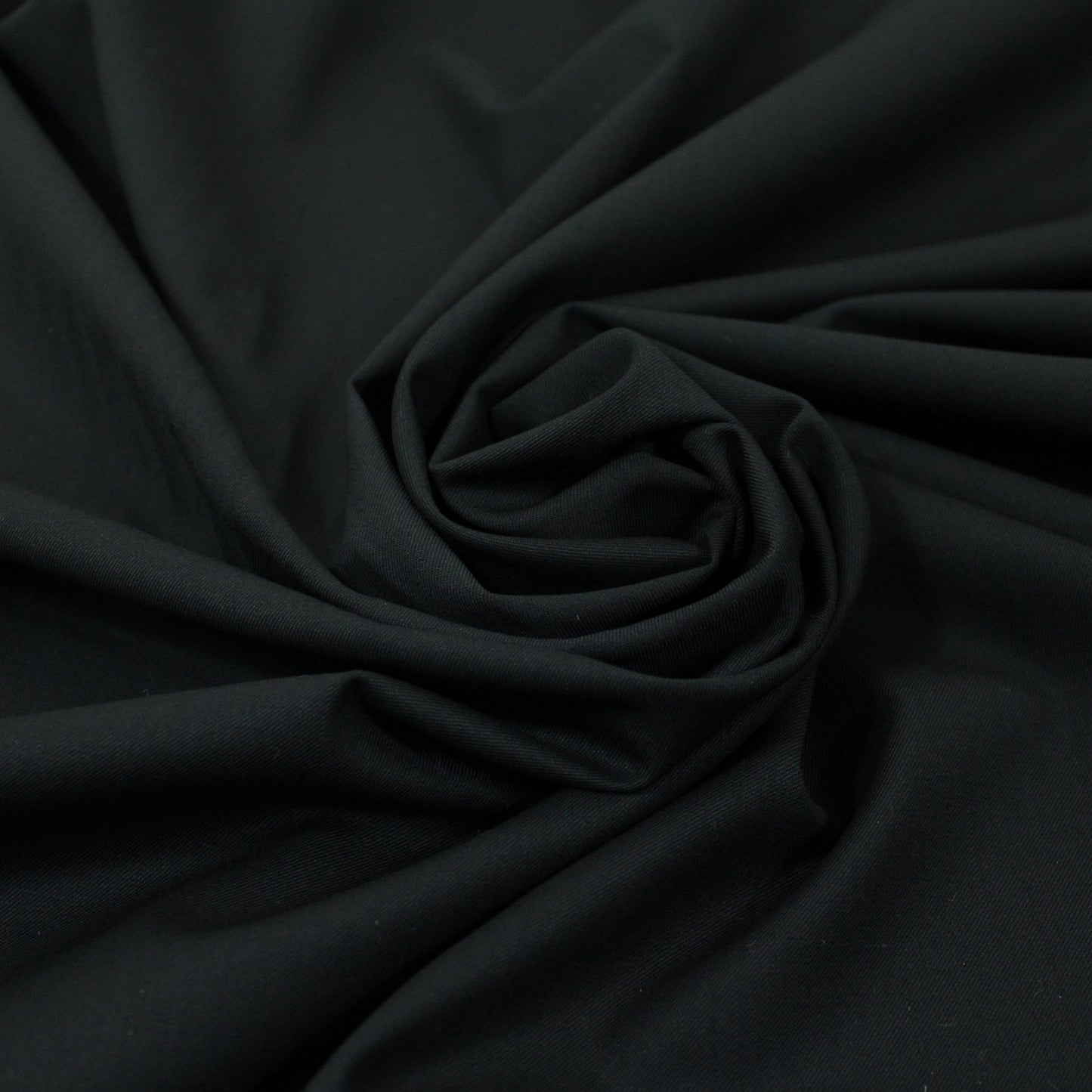 Tissu coton stretch - noir - photo 1/3 | So Tissus