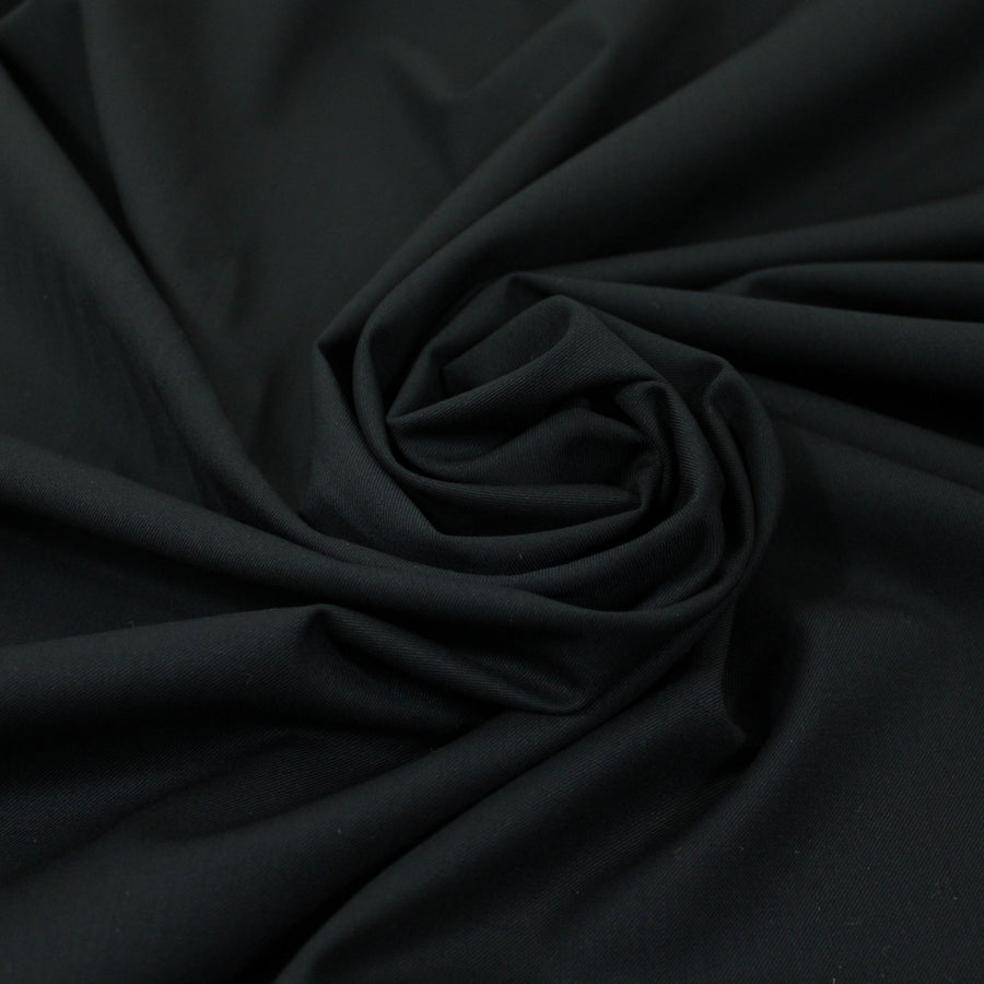 Tissu coton stretch - noir