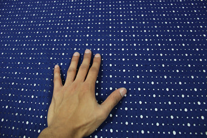 Tissu broderie anglaise - bleu nuit - photo 4/5 | So Tissus
