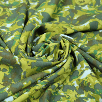 Tissu javanaise de viscose - imprimé camouflage