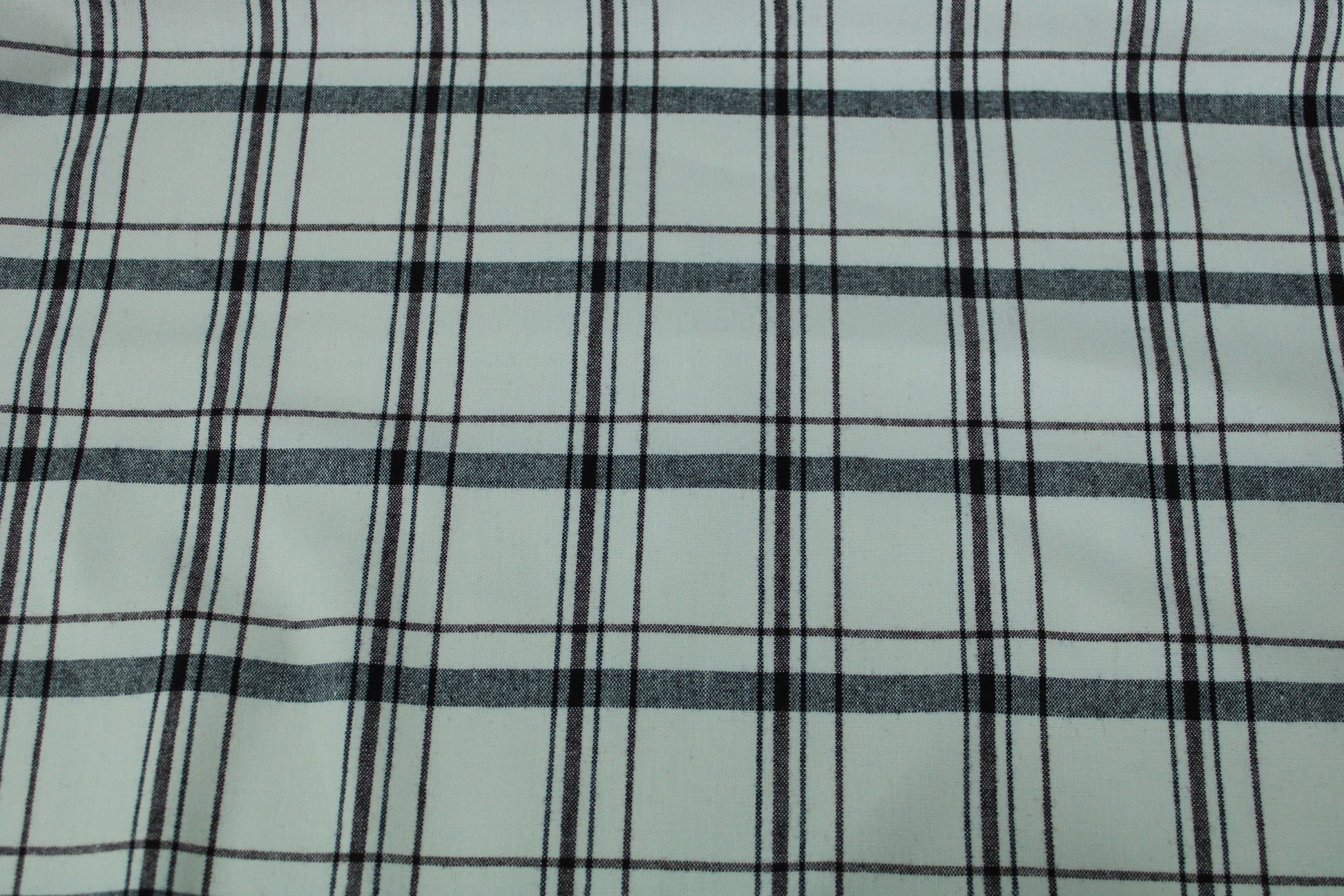 Tissu tartan de laine - blanc à carreaux - photo 5/5 | So Tissus