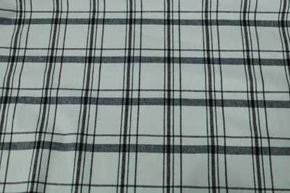 Tissu tartan de laine - blanc à carreaux - photo 5/5 | So Tissus