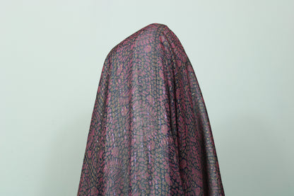 Tissu mousseline viscose - imprimé tacheté - ton mauve - photo 3/5 | So Tissus
