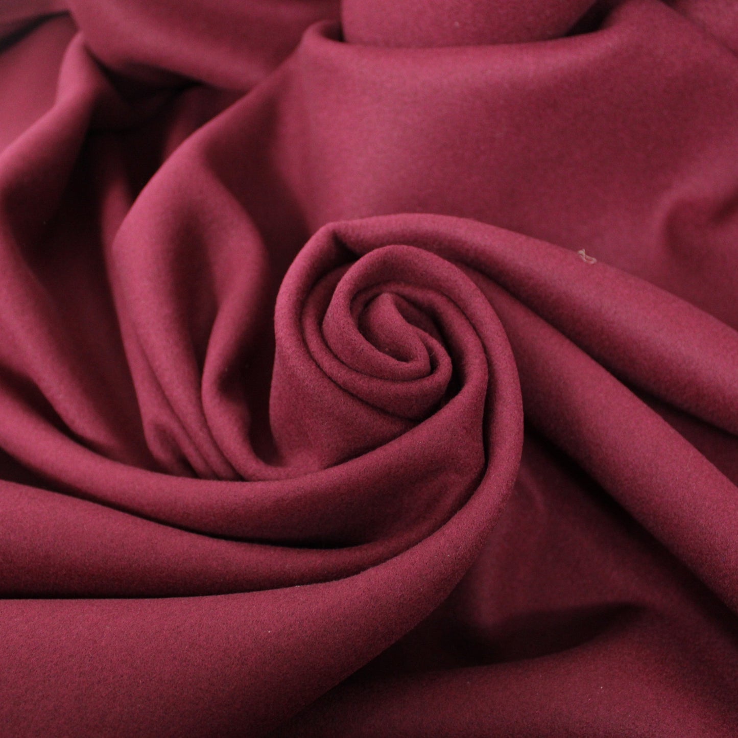 Tissu drap de laine - lie de vin - photo 1/3 | So Tissus