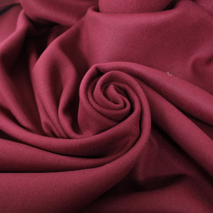 Tissu drap de laine - lie de vin - photo 1/3 | So Tissus