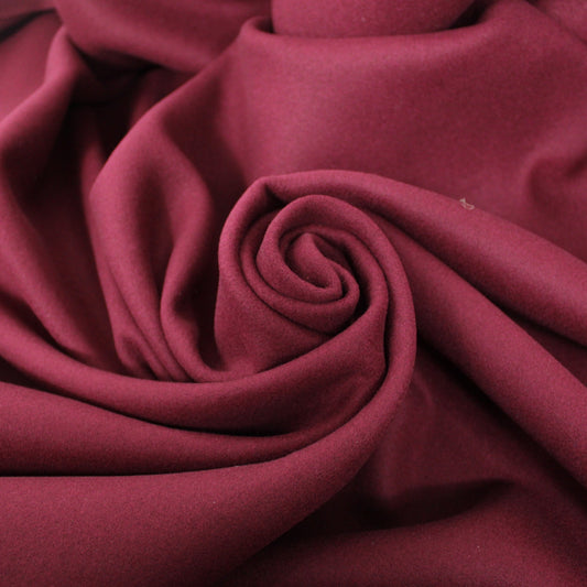 Tissu drap de laine - lie de vin - photo 1/3 | So Tissus