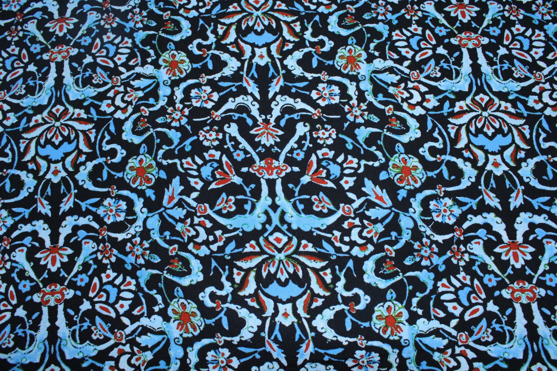 Tissu crêpe viscose - imprimé cachemire fleuri - photo 4/5 | So Tissus