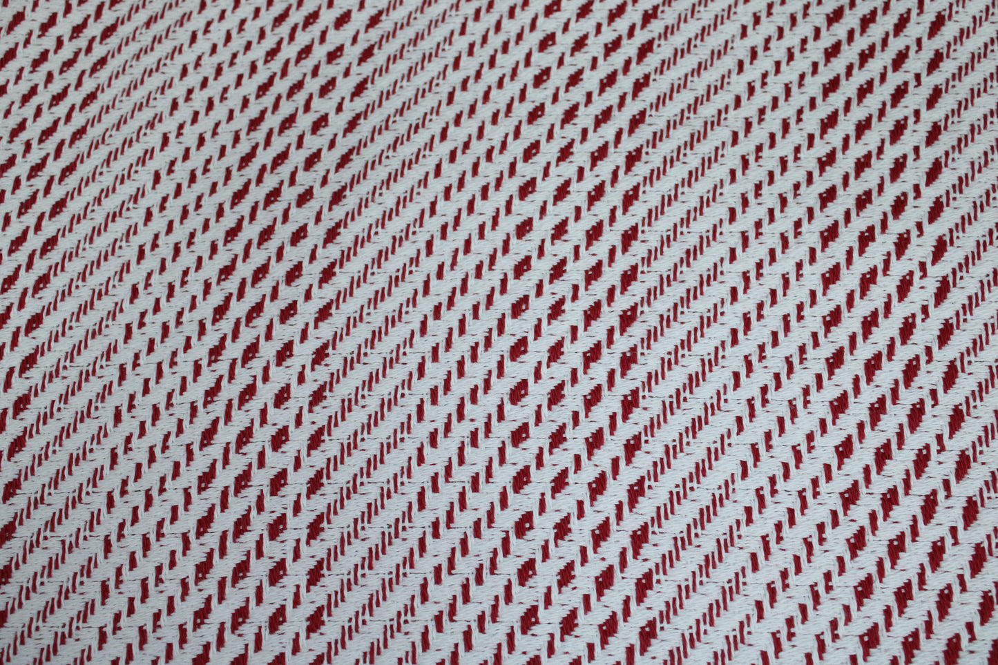 Tissu tweed coton - rouge et blanc - photo 4/5 | So Tissus