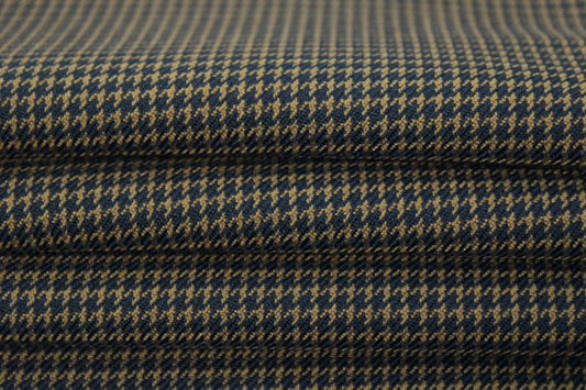 Tissu laine froide - pieds de puce - noir et marron - photo 2/4 | So Tissus