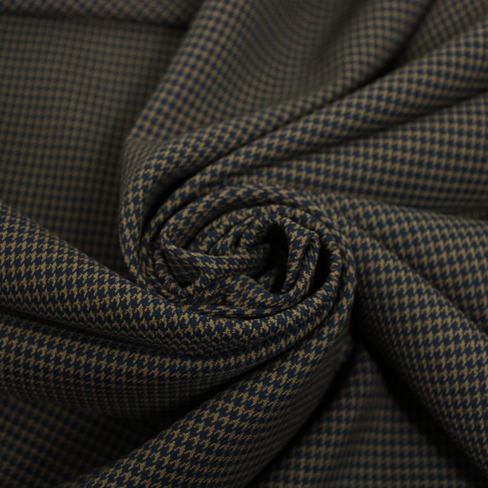 Tissu laine froide - pieds de puce - noir et marron - photo 1/4 | So Tissus