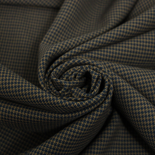 Tissu laine froide - pieds de puce - noir et marron - photo 1/4 | So Tissus