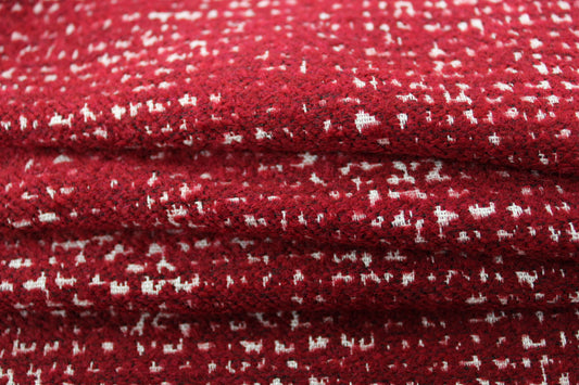 Tissu tweed - ton lie de vin - photo 2/4 | So Tissus