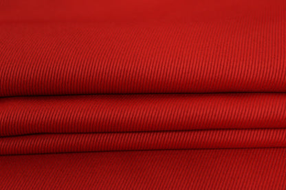 Tissu flanelle de laine sergé - rouge - photo 2/3 | So Tissus