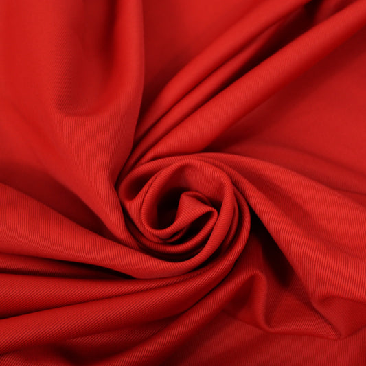 Tissu flanelle de laine sergé - rouge - photo 1/3 | So Tissus