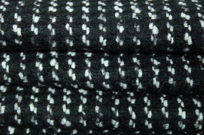 Tissu tweed de laine - noir et blanc - photo 2/3 | So Tissus