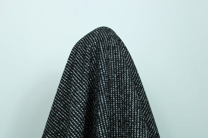 Tissu tweed de laine - noir et blanc - photo 3/3 | So Tissus