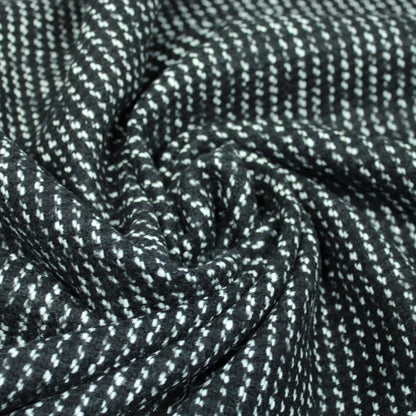 Tissu tweed de laine - noir et blanc - photo 1/3 | So Tissus