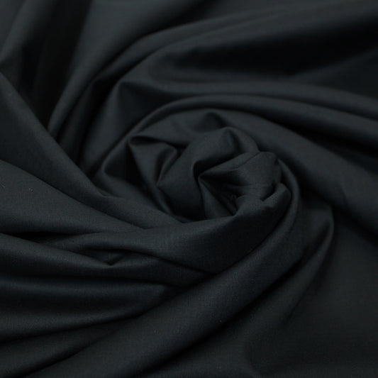 Tissu voile de coton - noir - photo 1/3 | So Tissus